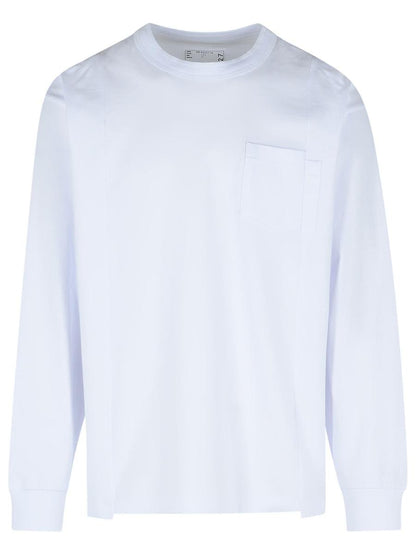 Weißes Baumwoll-T-Shirt von Sacai