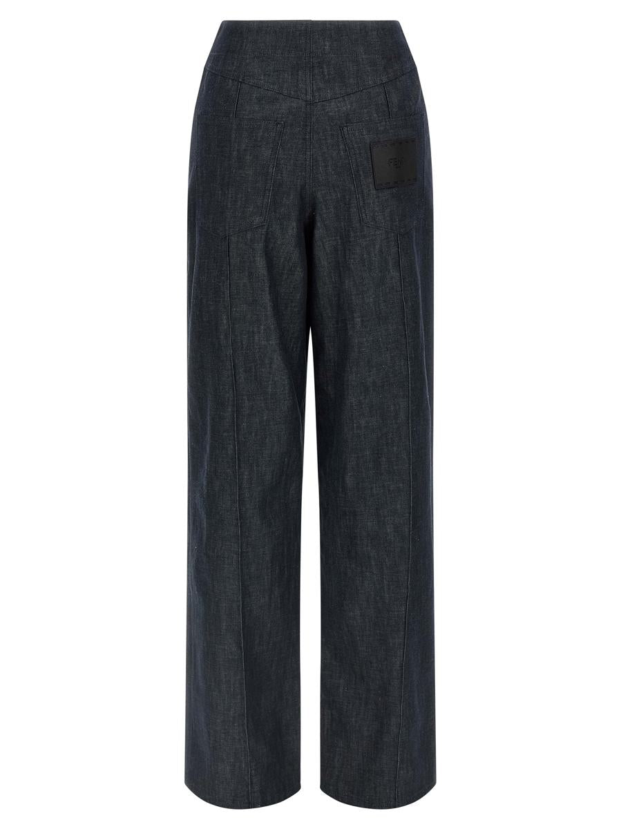 Fendi „Fendi Roma“-Patch-Jeans