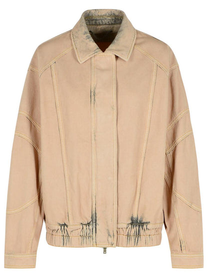 Golden Goose – Rosafarbene Bomberjacke „Nancy“ aus Baumwolle