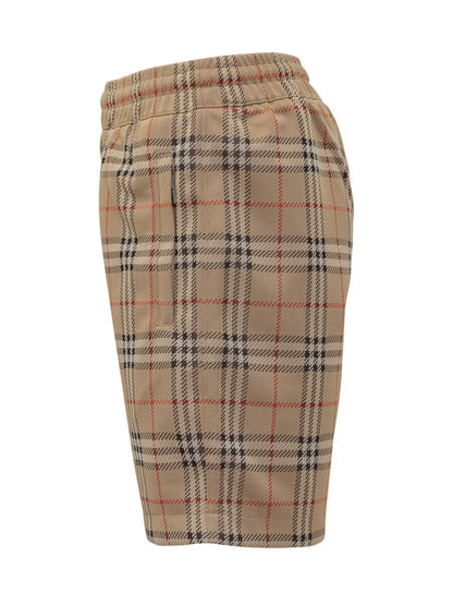 Burberry Burberry Herren Beige karierte Shorts