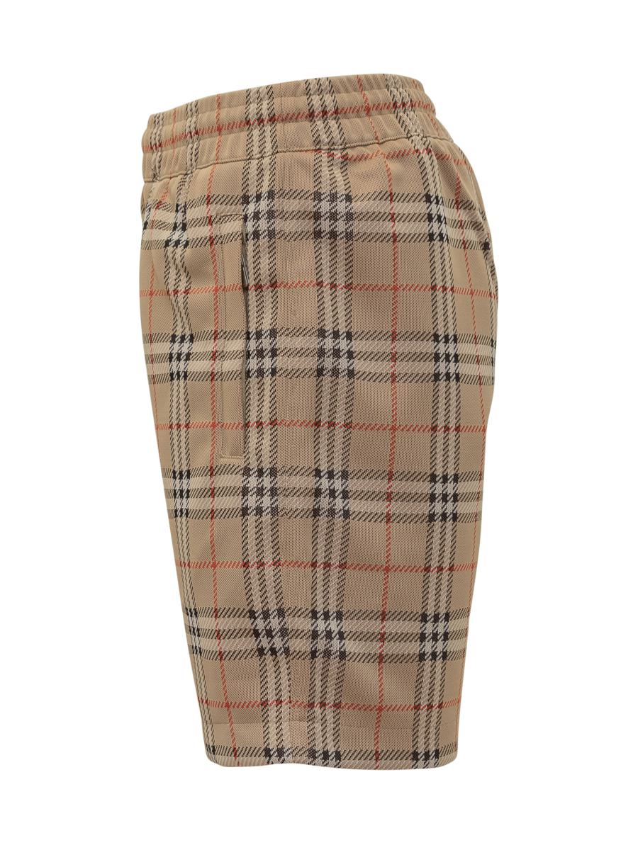 Burberry Burberry Herren Beige karierte Shorts