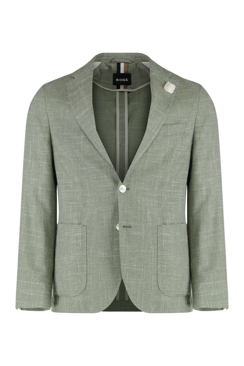 Boss Einreihige Jacke mit zwei Knöpfen
