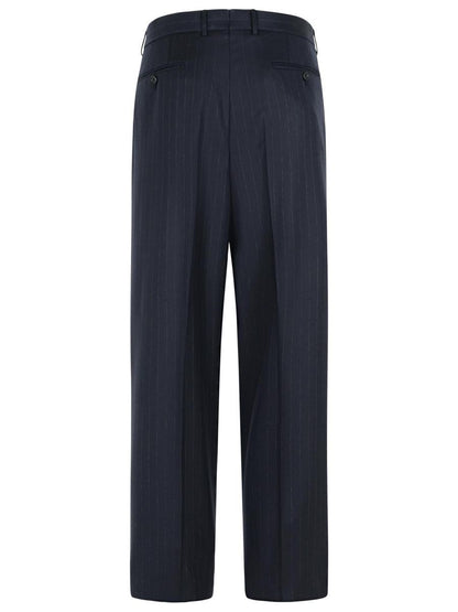 Marineblaue Wollhose von Tom Ford