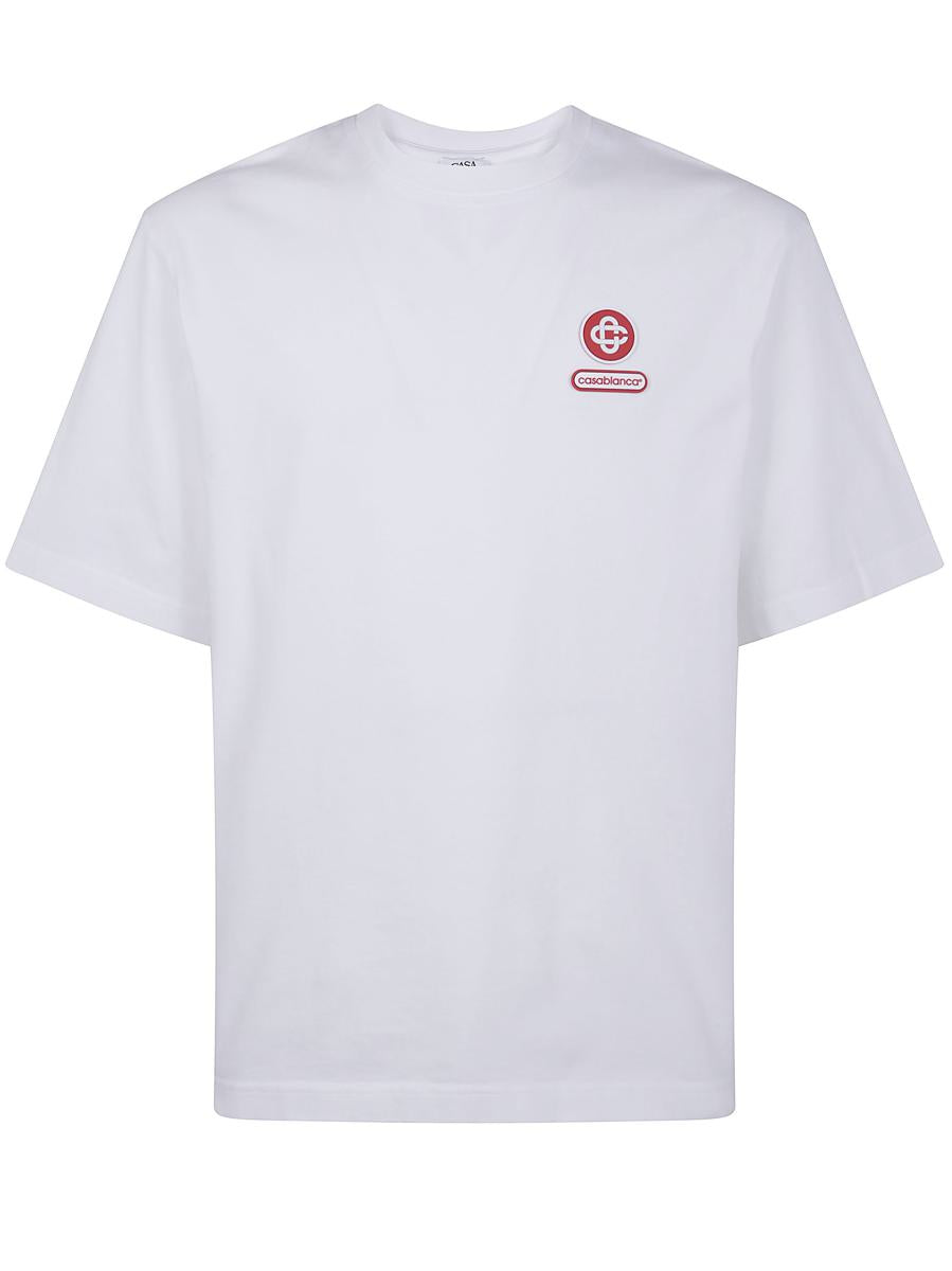 Casablanca „Logo“ Patch Oversized T-Shirt Kleidung
