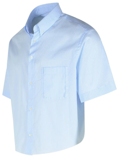 Maison Margiela Hellblaues Baumwollhemd