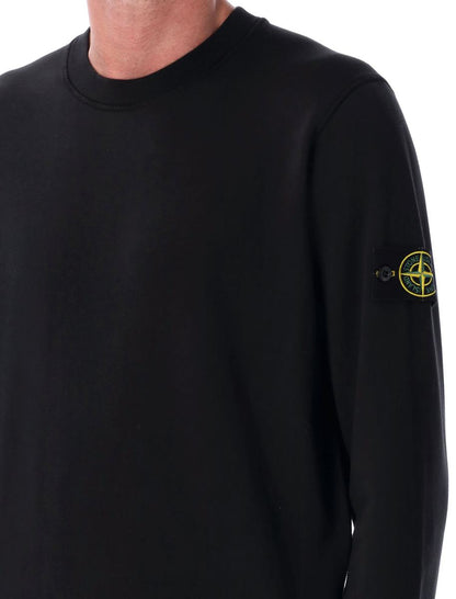 Stone Island Sweatshirt mit Rundhalsausschnitt aus Bio-Baumwolle