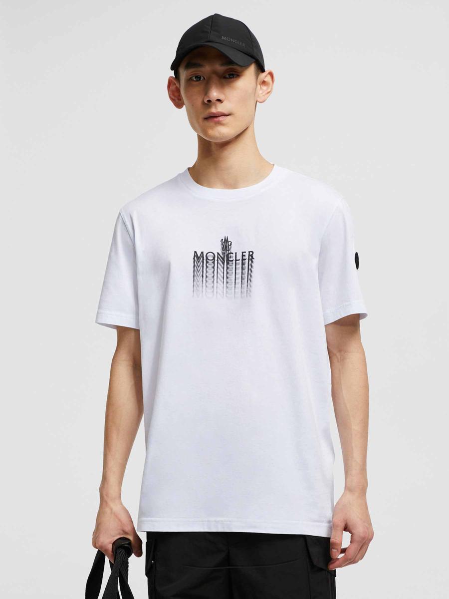 Moncler Baumwoll-Logo-T-Shirt