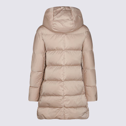 Beige Puffer-Daunenjacke von Herno
