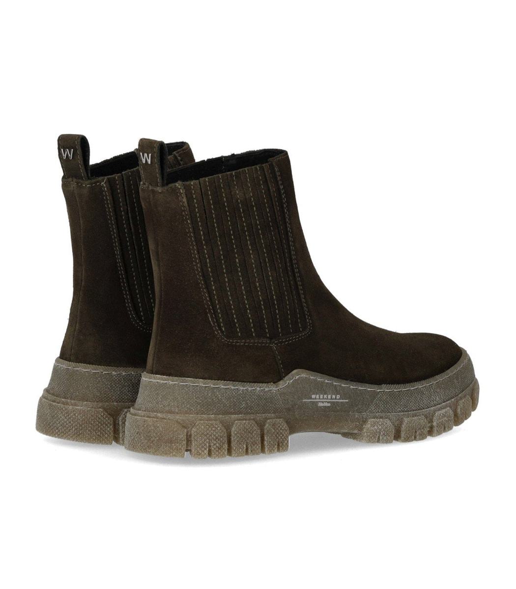 Weekend Max Mara – Genepi – Chelsea-Stiefel in Militärgrün