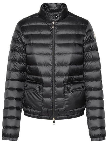 Moncler „Lans“ schwarze Daunenjacke aus Polyamid