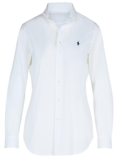Polo Ralph Lauren Weißes Baumwollhemd