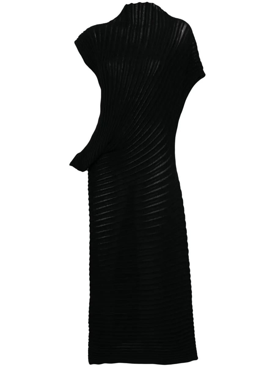 Issey Miyake Stream Langes Kleid Kleidung