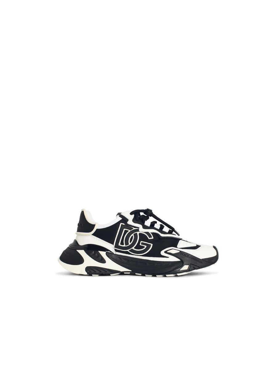 Dolce &amp; Gabbana – „Daymaster“-Sneaker aus schwarzer und weißer Ledermischung