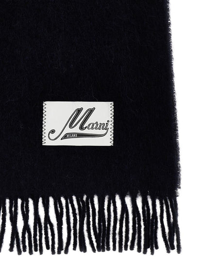 Marni Schal mit Logo-Patch