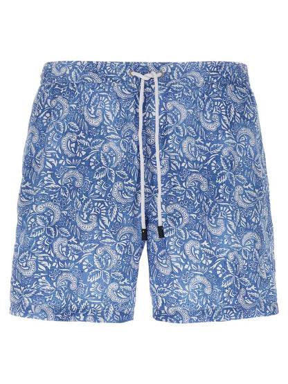 Barba Badeanzug mit Paisley-Blumenmuster