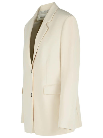 Closed – Lola – Blazer aus beiger Viskosemischung