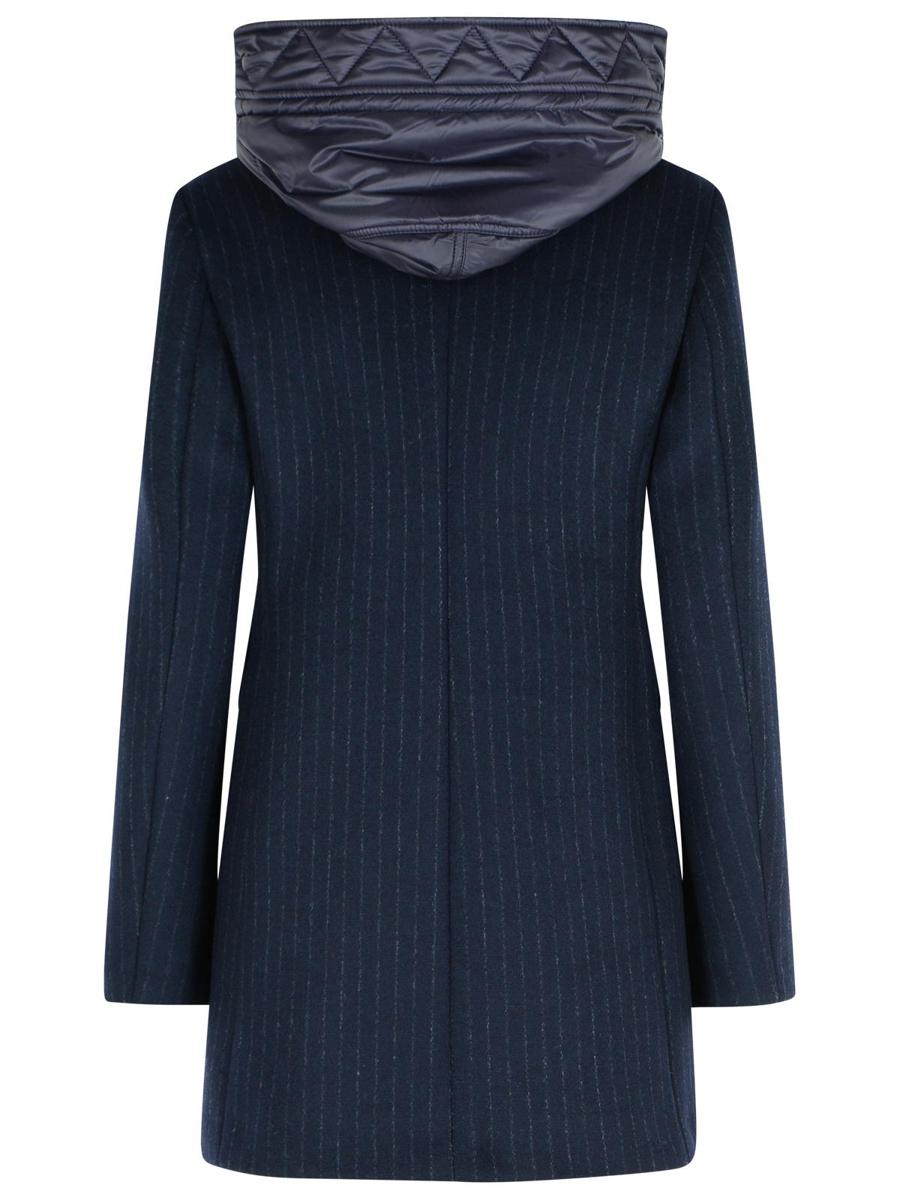 Fay Mantel aus Wollmischung, Marineblau