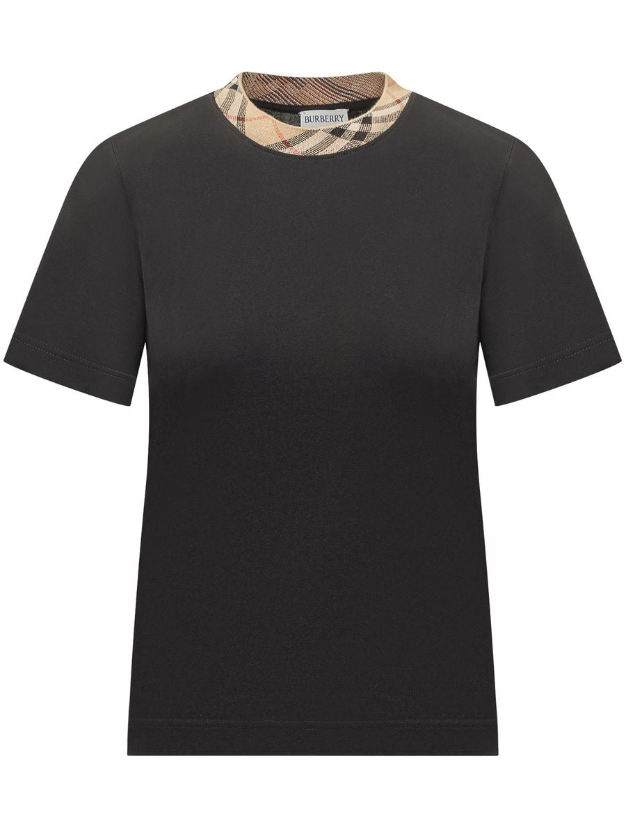 Burberry T-Shirt mit Karomotiv