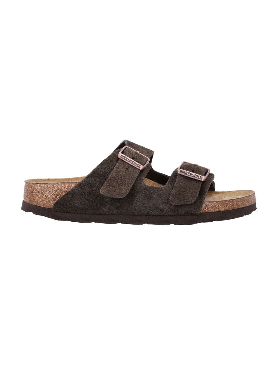 Birkenstock Wildleder Arizona Sandalen Mokkabraun