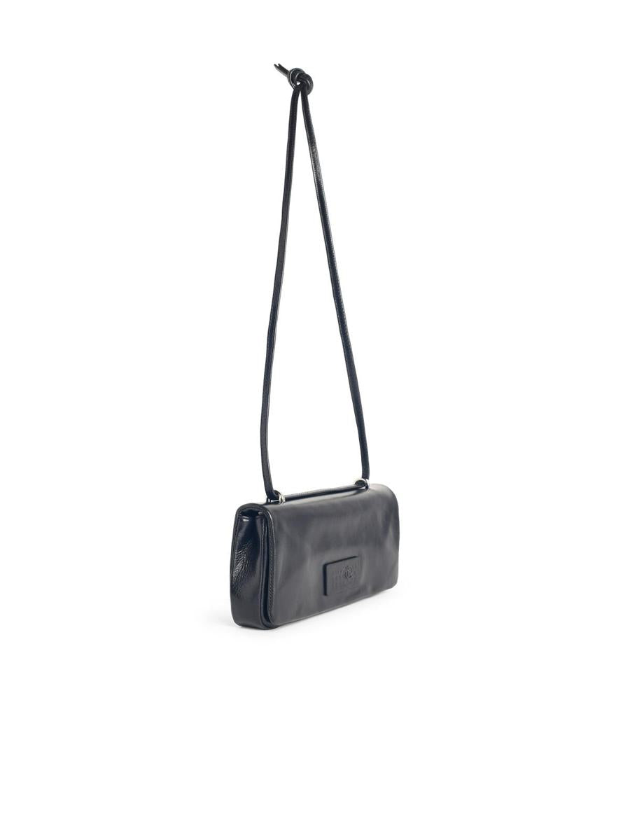 MM6 Maison Margiela Schwarze Ledertasche