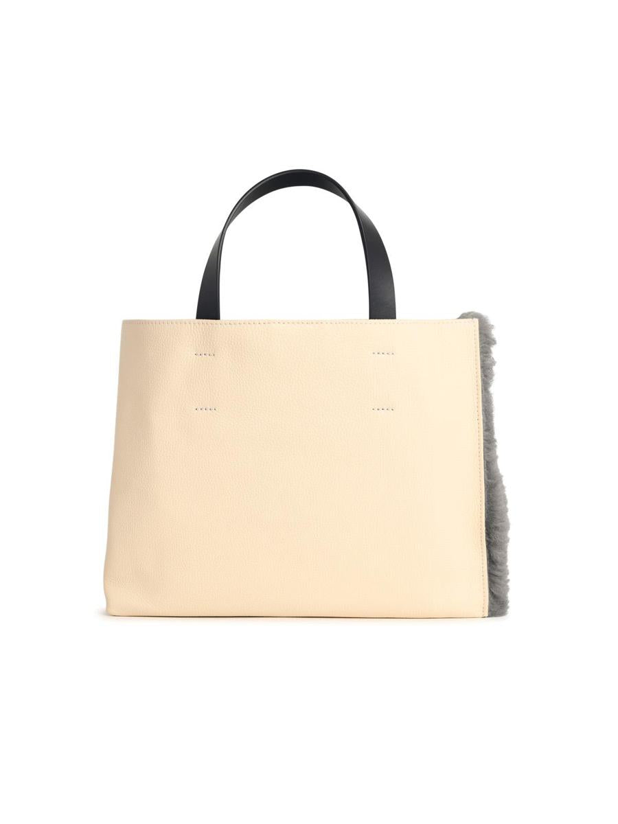 Marni „Museum“ zweifarbige Tasche aus Ledermischung