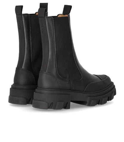 Ganni – Schwarzer, mittelhoher Chelsea-Stiefel