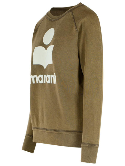 Isabel Marant Étoile Braunes Sweatshirt aus Baumwollmischung