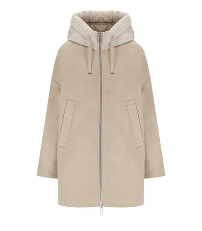 Duno Mayu Beige Kapuzenjacke