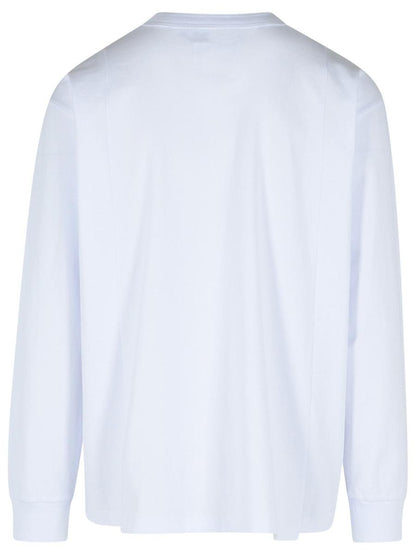 Weißes Baumwoll-T-Shirt von Sacai