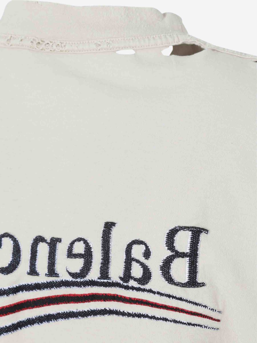 Balenciaga T-Shirt mit gedrehtem Logo