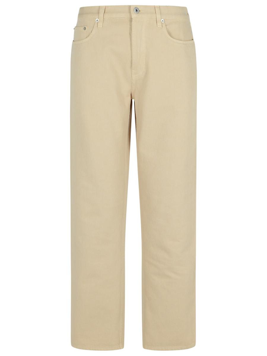 Burberry Cremefarbene Baumwolljeans