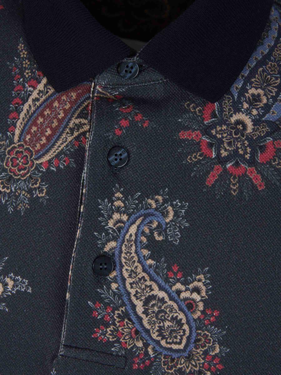 Etro Poloshirt mit Paisley-Motiv