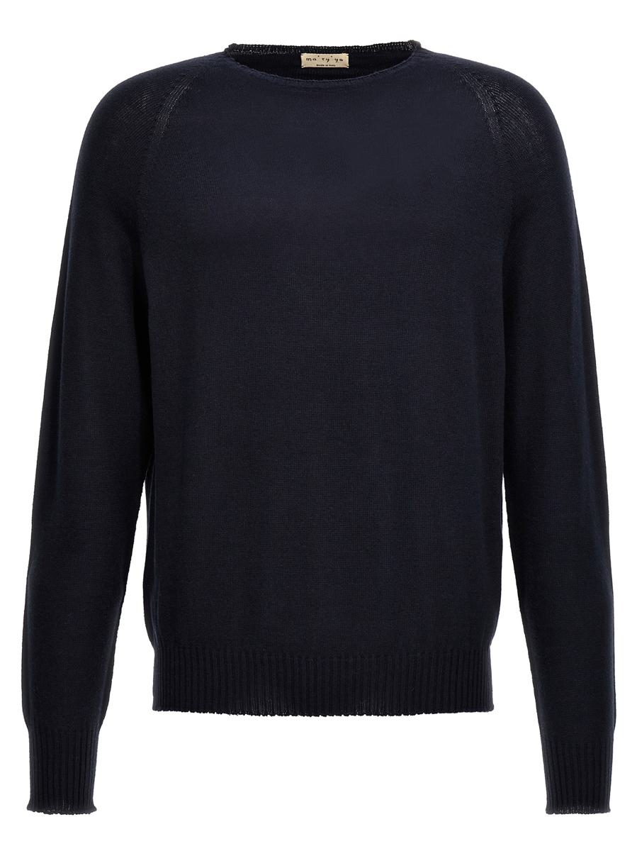 Ma'Ry'Ya Pullover mit Rundhalsausschnitt