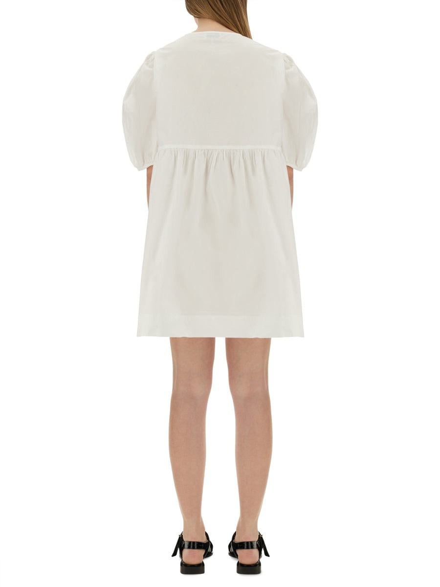 Ganni Popeline-Minikleid