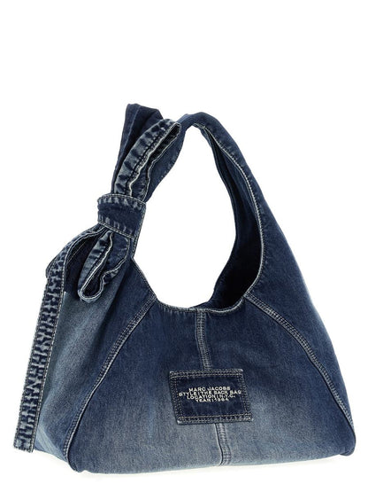 Marc Jacobs „The Bow Denim Medium Sack“ Schultertasche