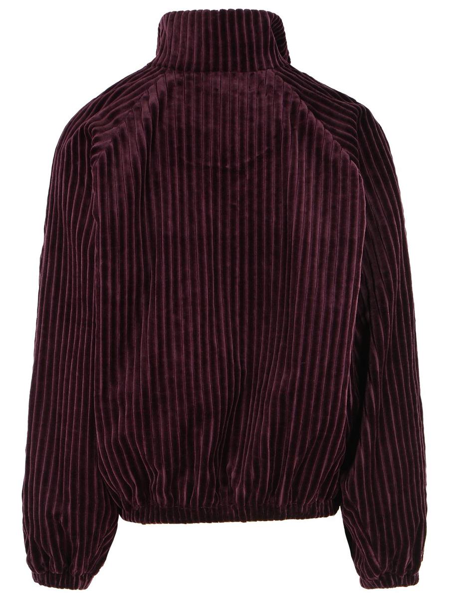 Acne Studios – Burgunderrote Bomberjacke aus Baumwolle