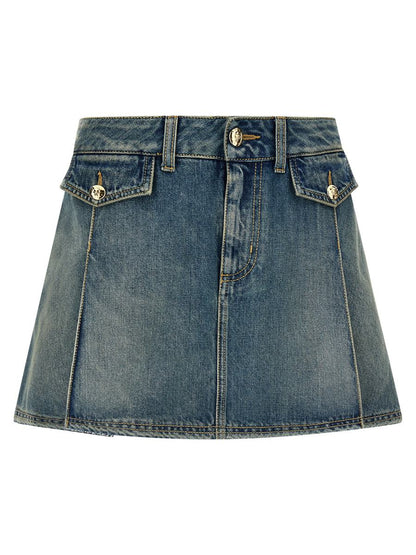 Alexander McQueen Denim-Minirock