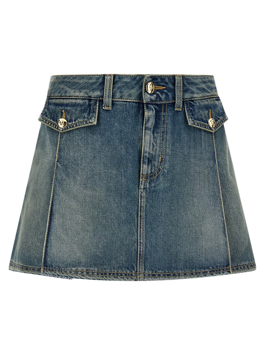 Alexander McQueen Denim-Minirock