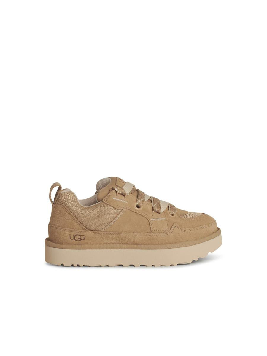 UGG – Lowmel – Beige Wildleder-Sneaker