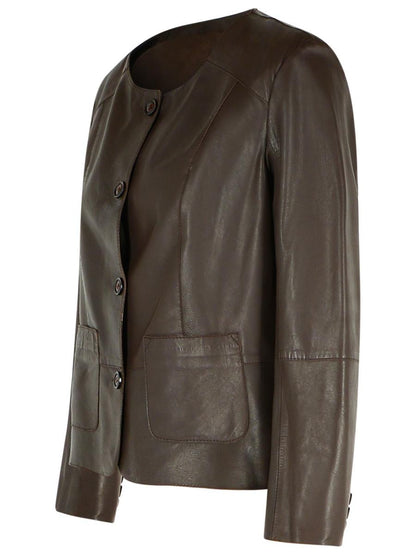 Bully Braune Lederjacke