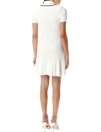 Self-Portrait – Minikleid aus Rippstrick