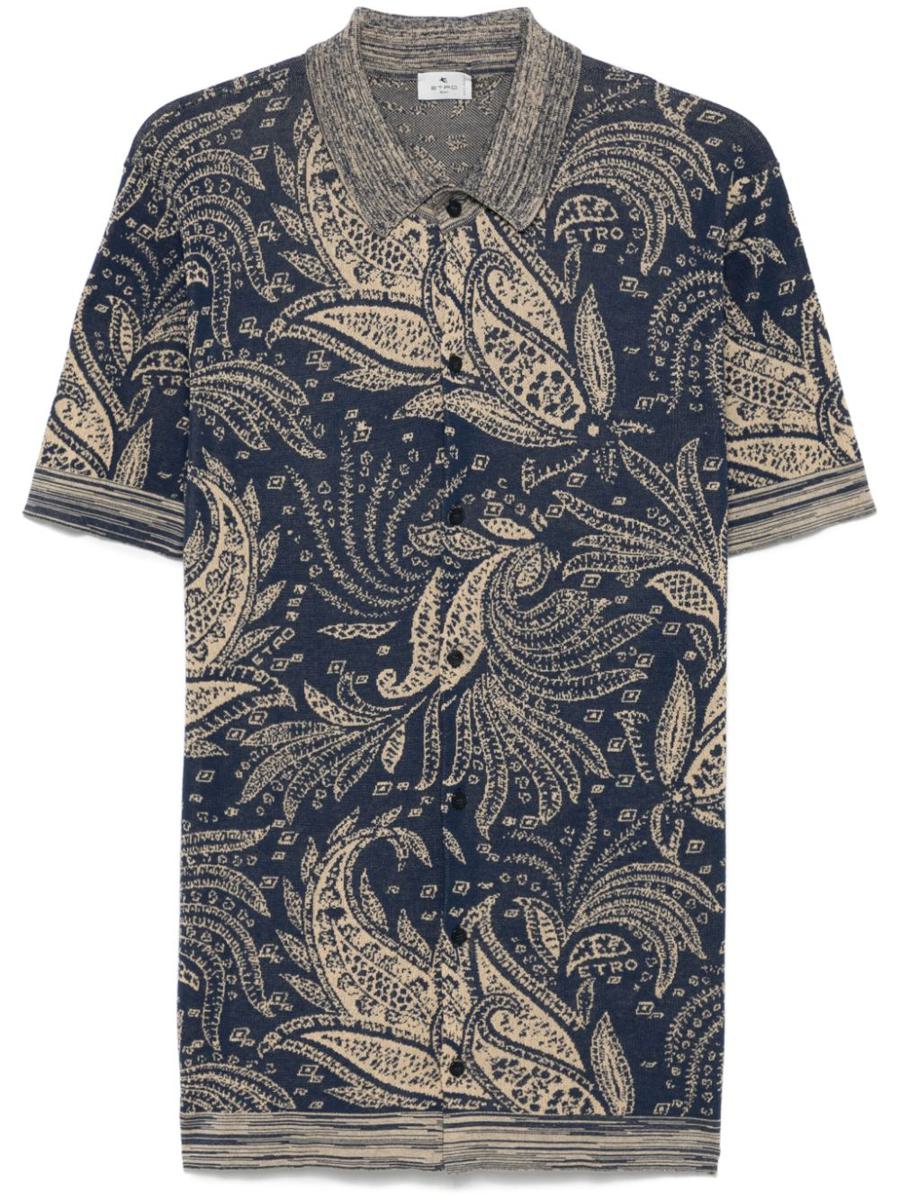 Etro Baumwoll-Poloshirt mit Print