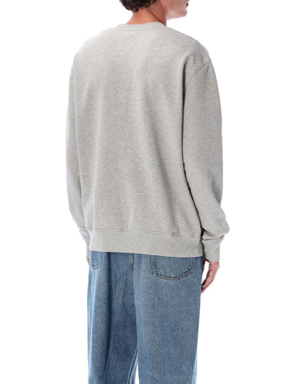 Graues Baumwoll-De-Coeur-Sweatshirt von AMI Paris