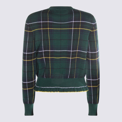 Alexander McQueen Dunkelgrüne Wollstrickware