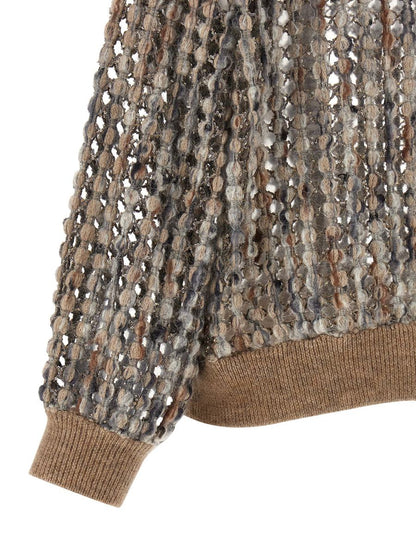 Brunello Cucinelli – Cardigan „Ballonnetz-Stickerei“.