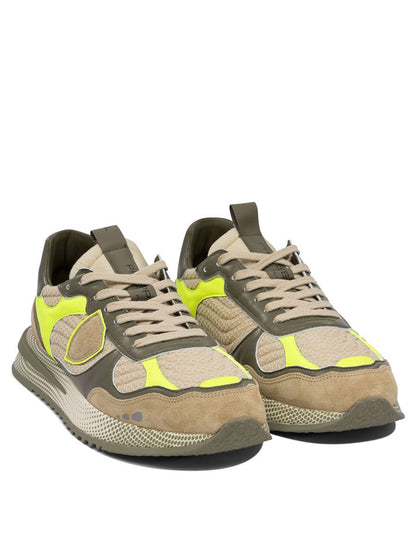 Philippe Model Olympique – Sneaker in Militärgrün und Gelb