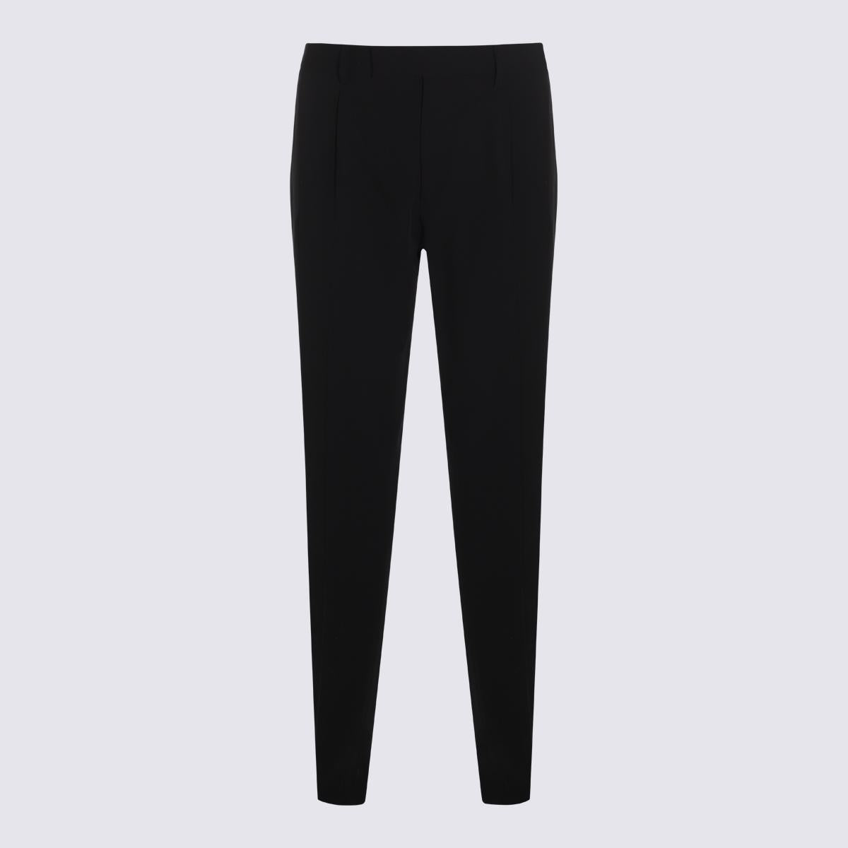 Lardini Schwarze Wollhose