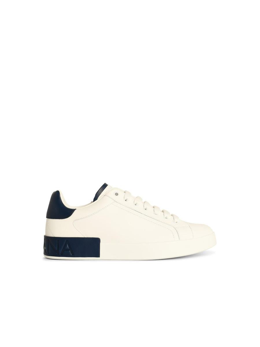 Dolce &amp; Gabbana – Portofino – Weiße Ledersneaker