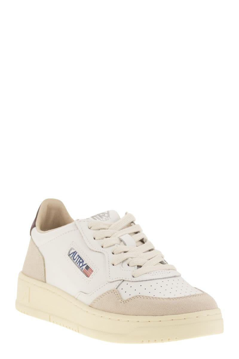 Autry Medalist Low – Sneakers aus Leder und Wildleder