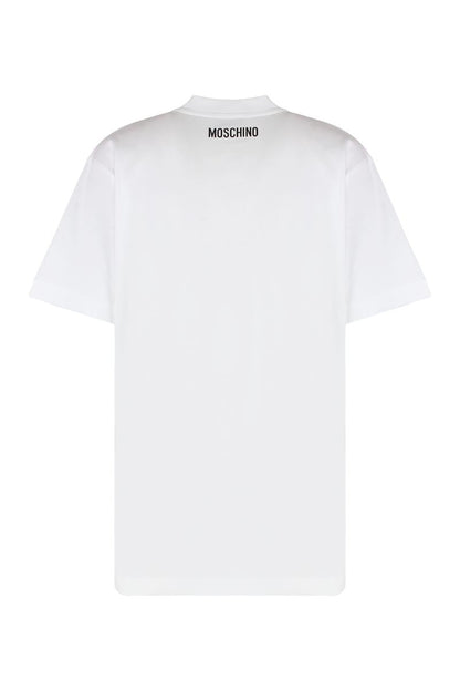 Moschino Baumwoll-T-Shirt mit Rundhalsausschnitt